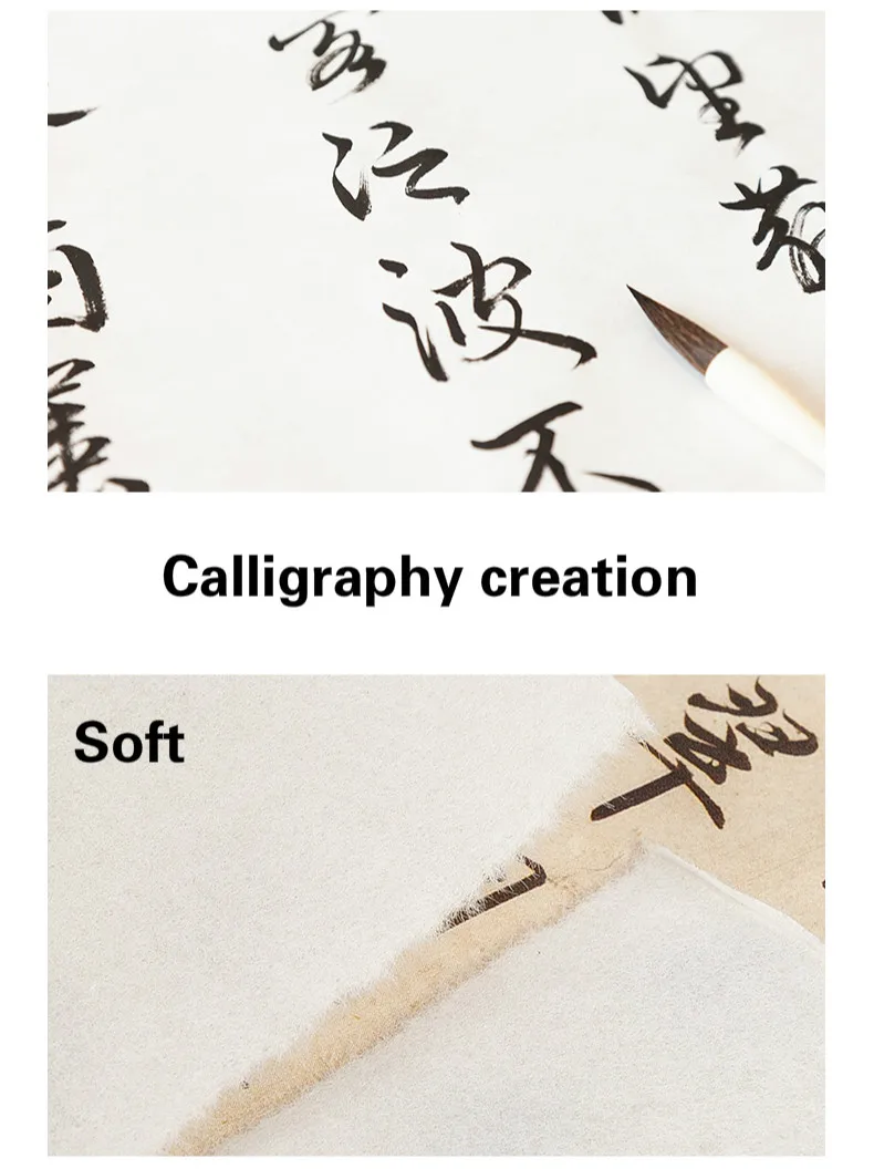 Chinesisches Wenzhou-Maulbeerpapier, handgefertigt, Kalligraphie, Malerei, Reispapier, halbreife Faser, Xuan-Papier, Rijstpapier, Vintage-Papier – Detail 5
