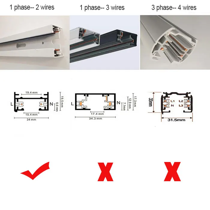 1PC LED Track Light Clothing Shop Windows Showrooms Exhibition Spotlight LED Ceiling Rail Spot Lamp Traditional Collection Light