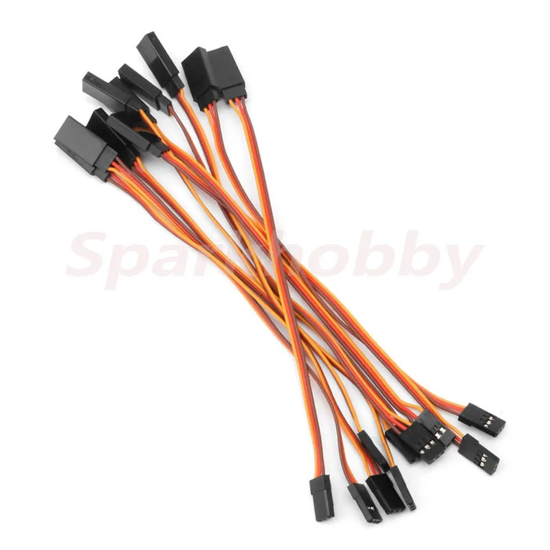 10PCS 60core 150mm/200mm/300mm/500mm/600mm RC Servo Extension Cord Cable Wire Lead JR For Rc airplane ACCS DIY parts