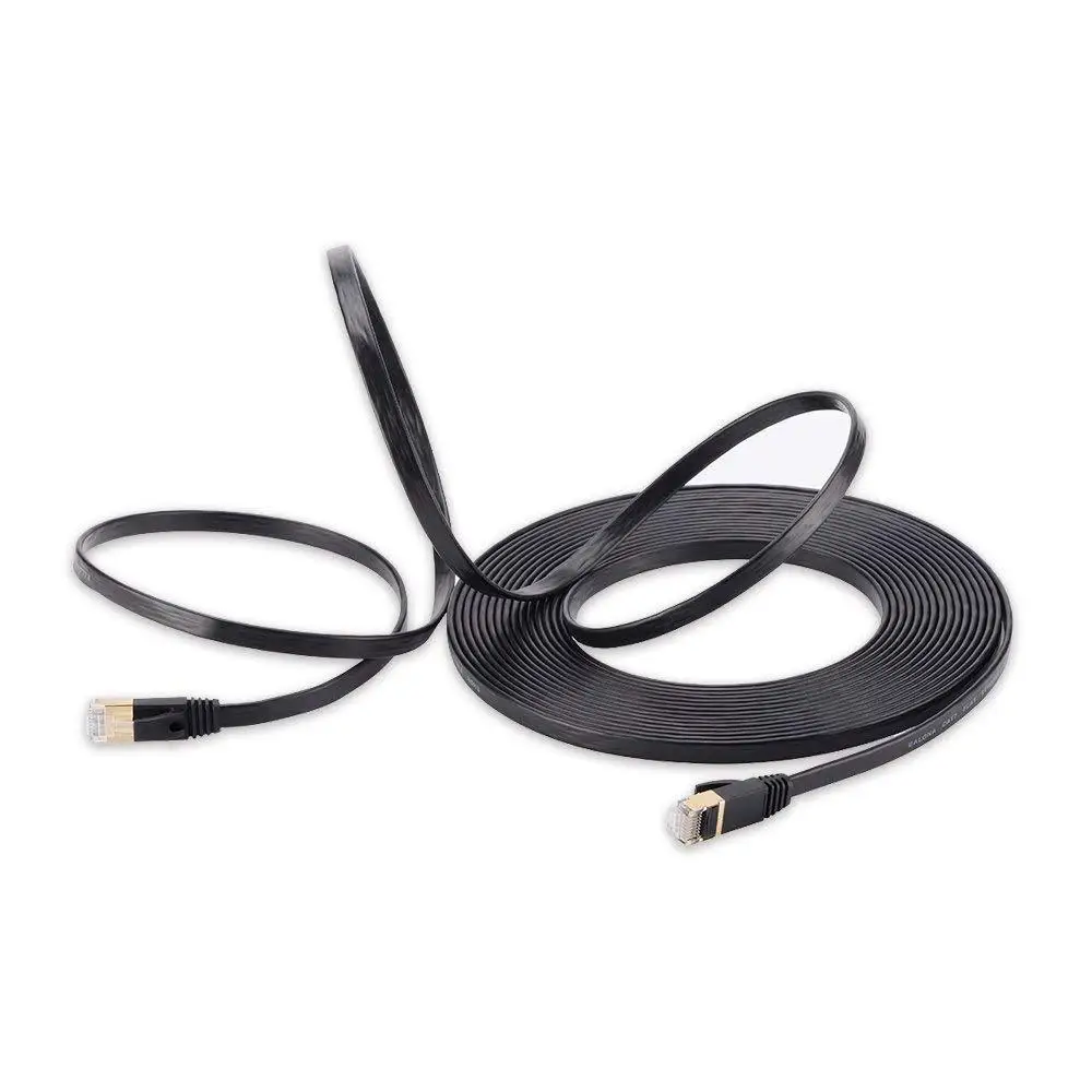 Cat8 Ethernet Kabel 40Gbps 2000MHz Netzwerk Kabel Lan RJ45 Cat7 10Gbps Patchkabel für Laptops PS4 Router RJ45 Ethernet Flache Kabel