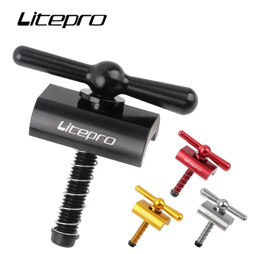 Litepro Folding Fahrrad Wasserhahn Lenker Griff Faltbare C Schnalle Fahrrad Teile Zubehör Für Brompton