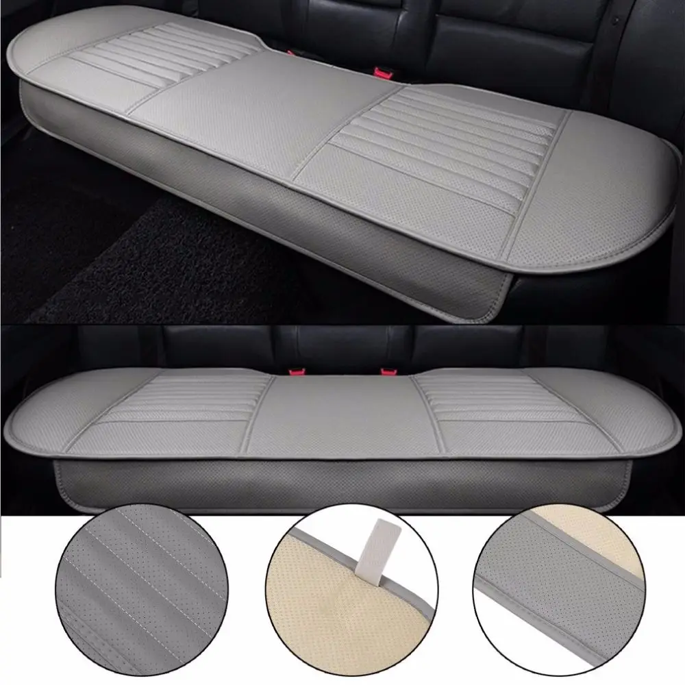 

Leather Car Rear Seat Cover Car Seat Mat Charcoal Auto Seat Cushion Auto Double Back Seat Pad Breathable Anti-slip Synthetic