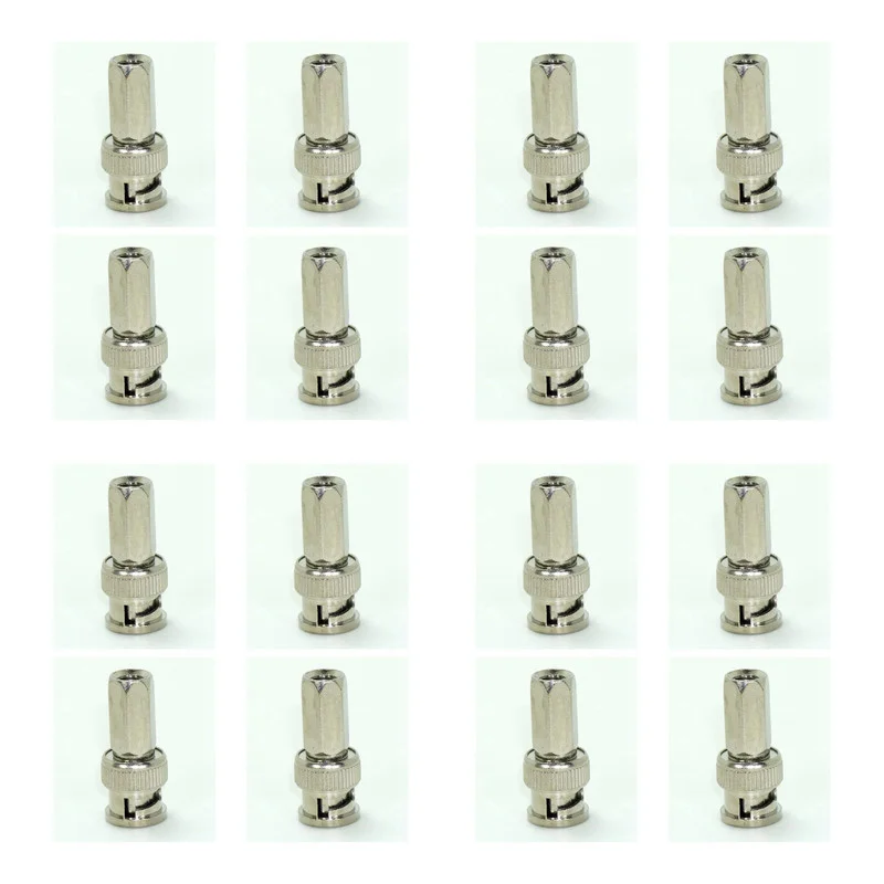 2/5/10PCS BNC Male Twist-on RG59 Connector Security CCTV Accessories Communication Converter Connect An RG-6 Coaxial Cable