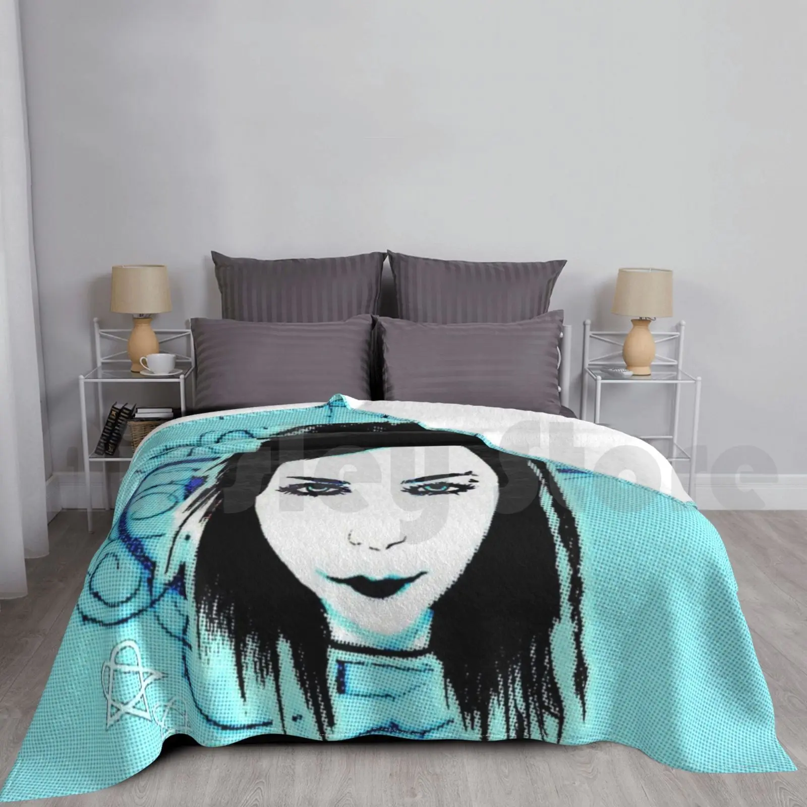 Wake Me Up Inside Blanket Fashion Custom Goth Goths Heart Gram Him Amy Lee Art Fallen 2000s Mall Goth Bring Me