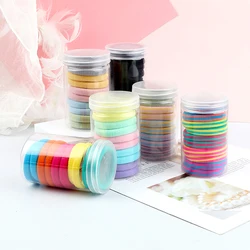 26 Colors 5Pcs/Set Women Girls Headband Simple Basic Hair Bands Colorful Thicken Scrunchie Hair Accessories Gift Ponytail Holder