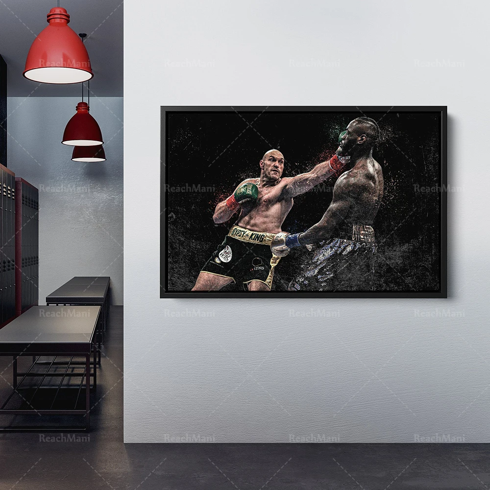 Poster Boxing Hand Made Posters Canvas Print Wall Art Home Man Cave Gift Decor