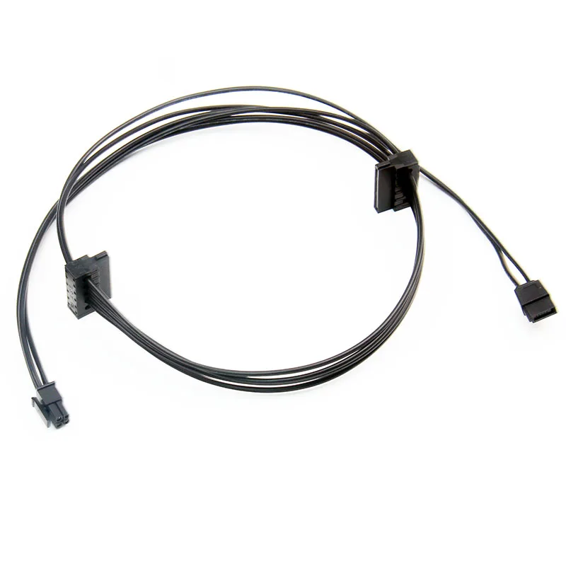 H1111Z Computer Cable & Connectors for Lenovo M710s Power Cable 4Pin to 2 SATA 15pin +6pin SATA CD-ROM Interface Connector Cable