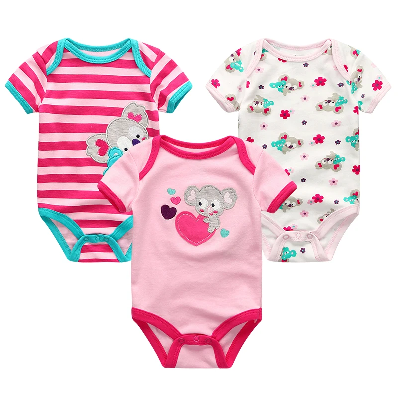 Newborn Clothes Set For Girls 100%Cotton Soft Baby Boys Romper Cartoon Casual Infant Jumpsuit Costume ropa bebe Clothing