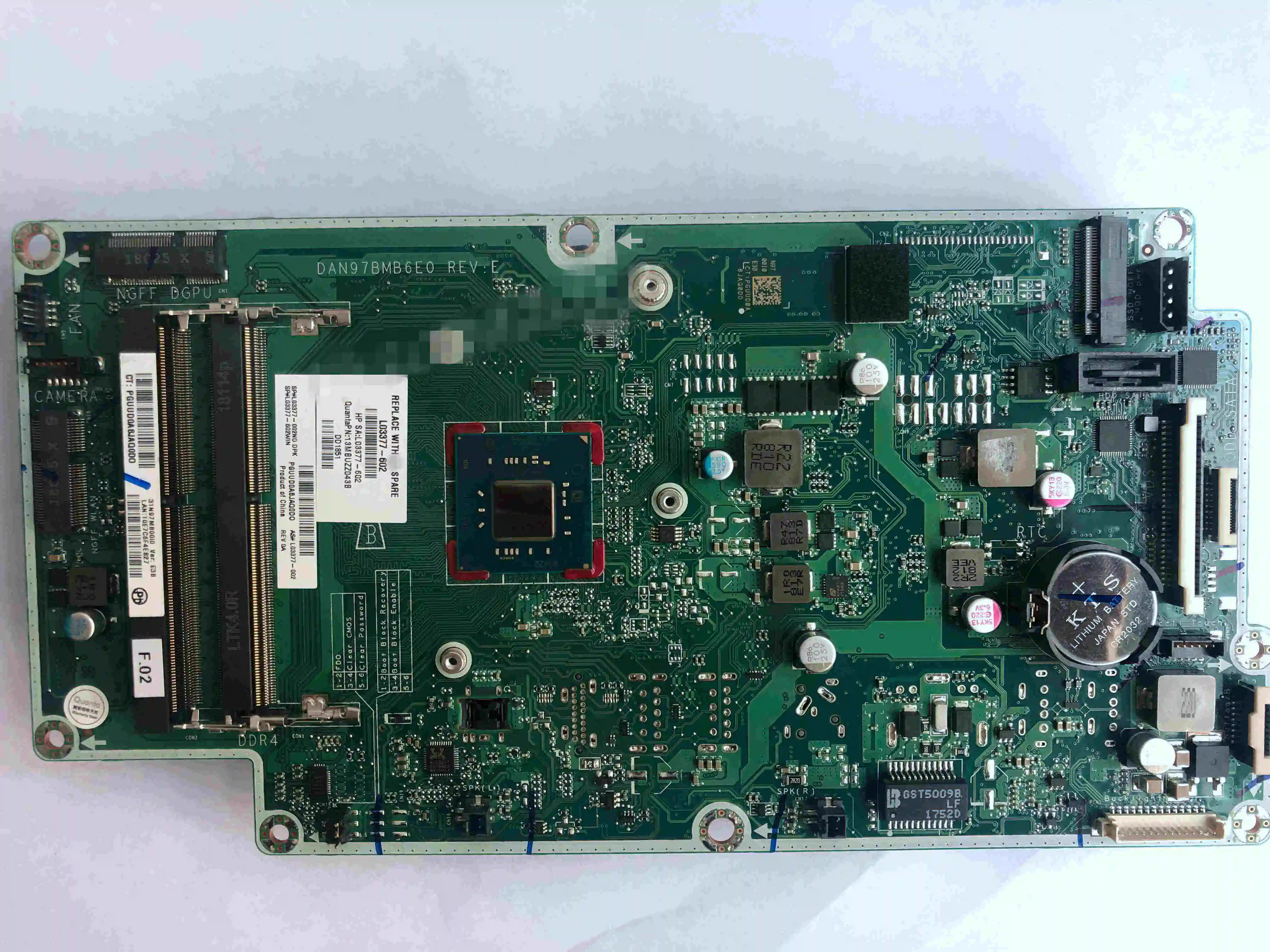 

NEW J5005 CPU SR3S3 DAN97BMB6E0 N97B For HP Pavilion 22-C 24-F AIO Motherboard L03377-001 L03377-601 Full Tested