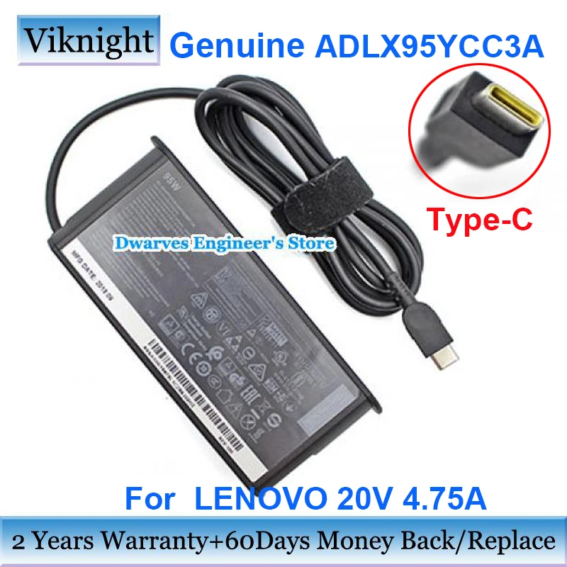 Genuine For LENOVO YOGA 14S X280 X380 C740 IDEAPAD 5 15ARE05 Y740S-15 Y740S-15IRH 14IIL05 Laptop Power Adapter 20V 4.75A Charger