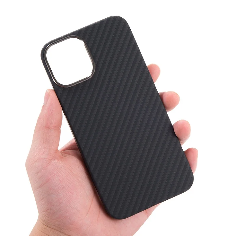 Luxury Ultra Thin KEVLAR Aramid Fiber Case for iPhone 12 Pro Max Mini 11 12Pro 11Pro Carbon Fiber Slim Full Protect Cover Shell