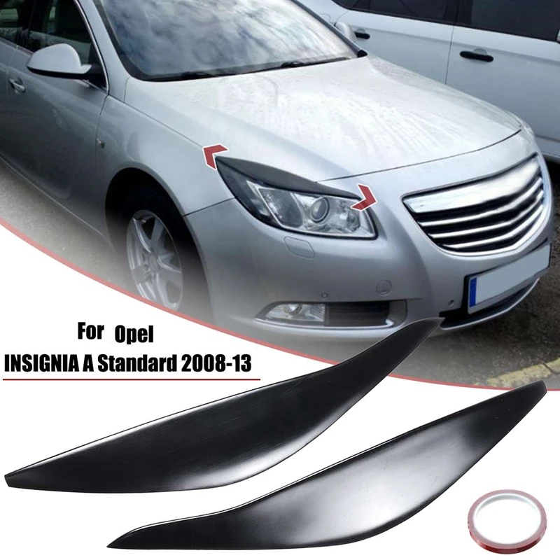 Headlights Eyebrow Eyelids Trim Cover Sticker for Vauxhall Opel Insignia a Standard 2008-2013