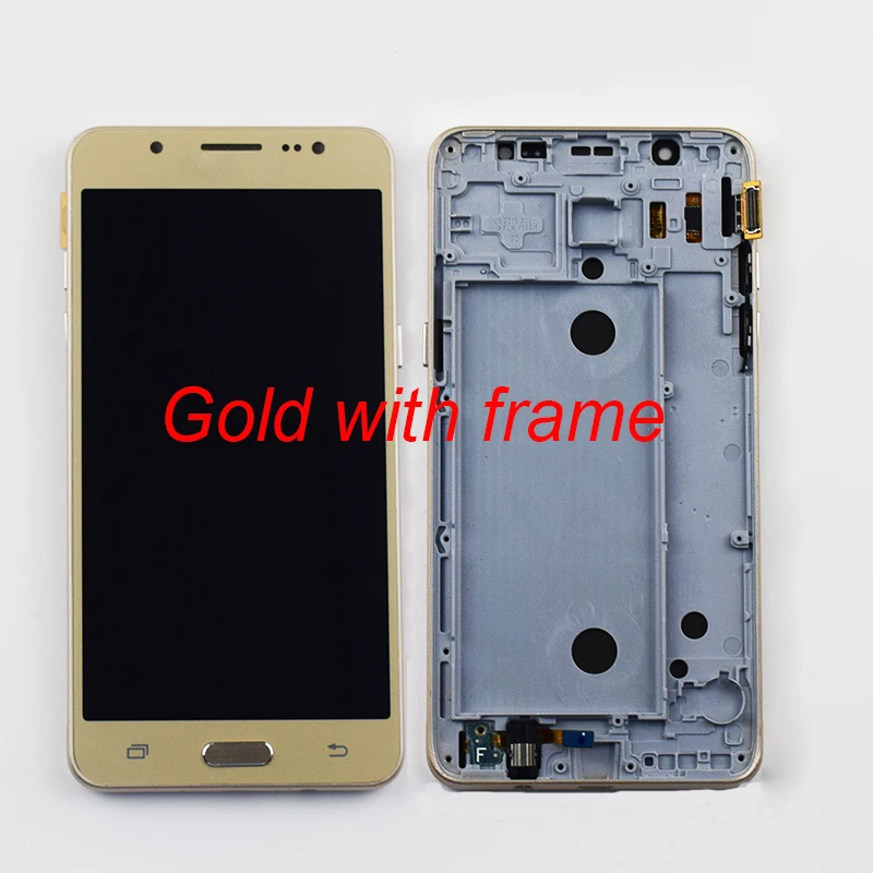 For Samsung Galaxy J5 2016 LCD Display J510 SM J510F J510FN J510M J510Y / DS LCD Panel and Touch Screen Digitizer Assembly Frame