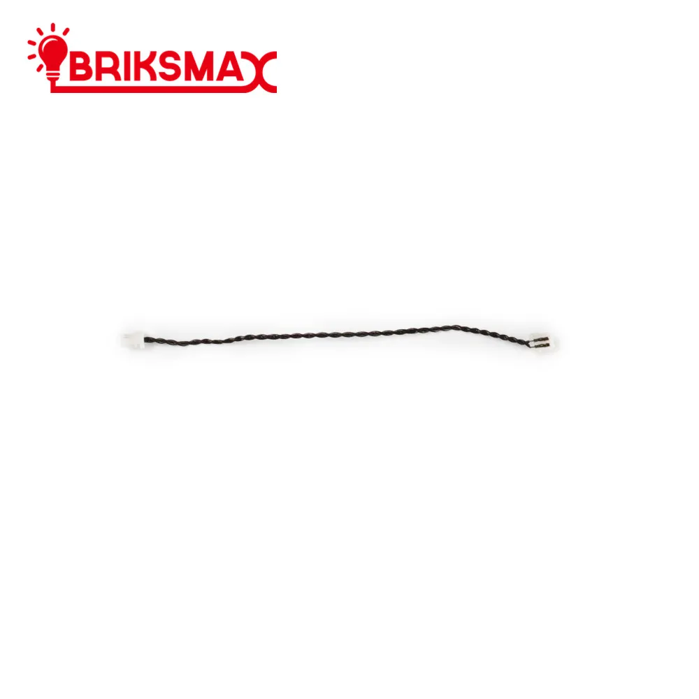 BriksMax DIY 팬용 LED 조명 액세서리, 빌딩 블록 모델과 호환 가능한 연결 케이블, 2 핀 플러그, 팩당 3 개, 0.8mm