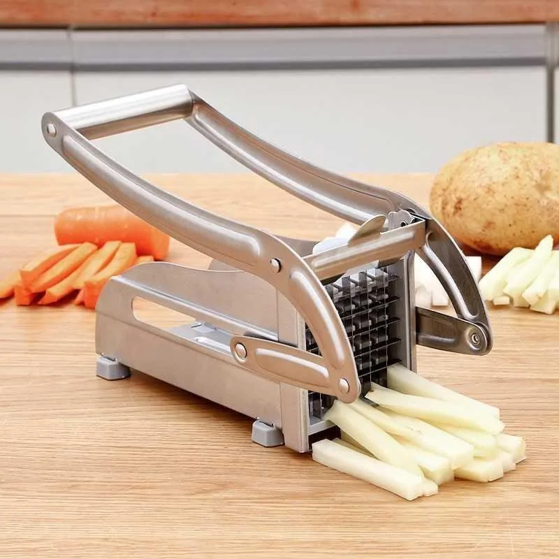 

Stainless Steel Potato Slicer Cutter Chopper Potato Chipper For Cucumber Carrot Manual French Fry Cutters Bar Cutting Machine