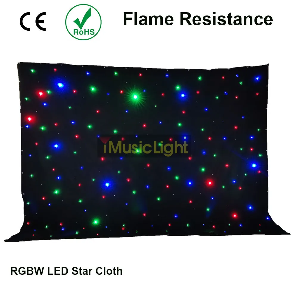 3x8Mtr RGBW Starcloth LED Drape Matrix led Twinking Cloth inc Controller