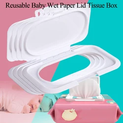 Couvercle de boîte à mouchoirs en papier réutilisable pour bébé, lingettes mobiles portables, support non adhésif, utile, 1 pièce, 5 pièces, 10 pièces