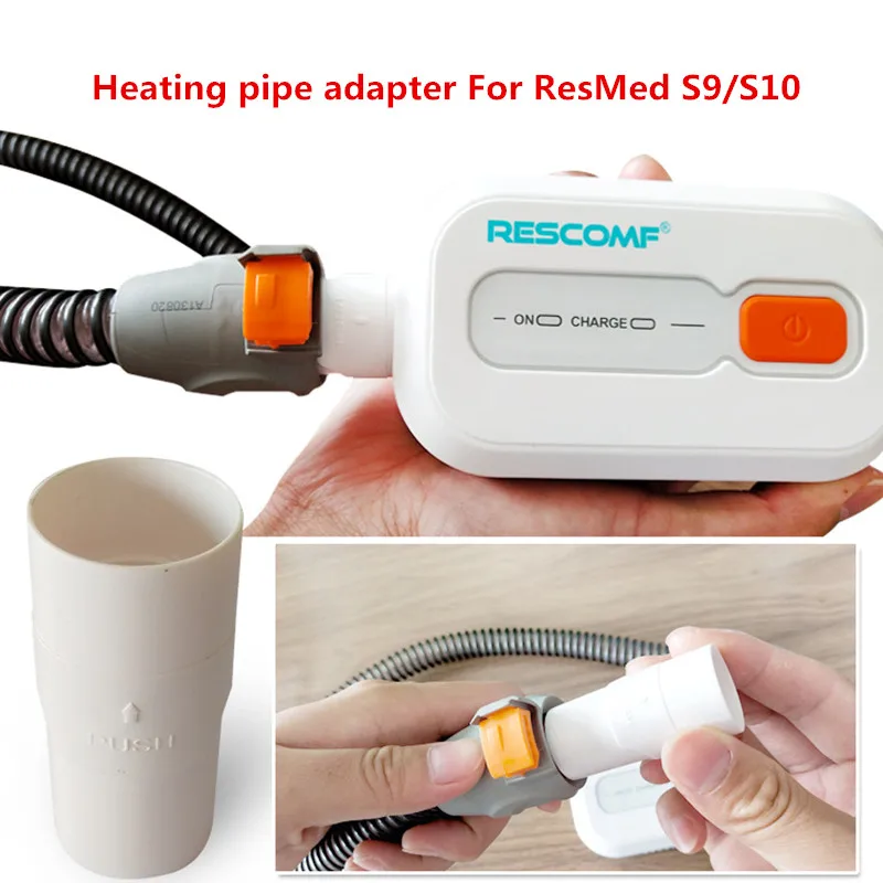 1 Pcs Cpap Rescomf Adapter for Cleaner and Heating Pipe Adapter Straight Connector