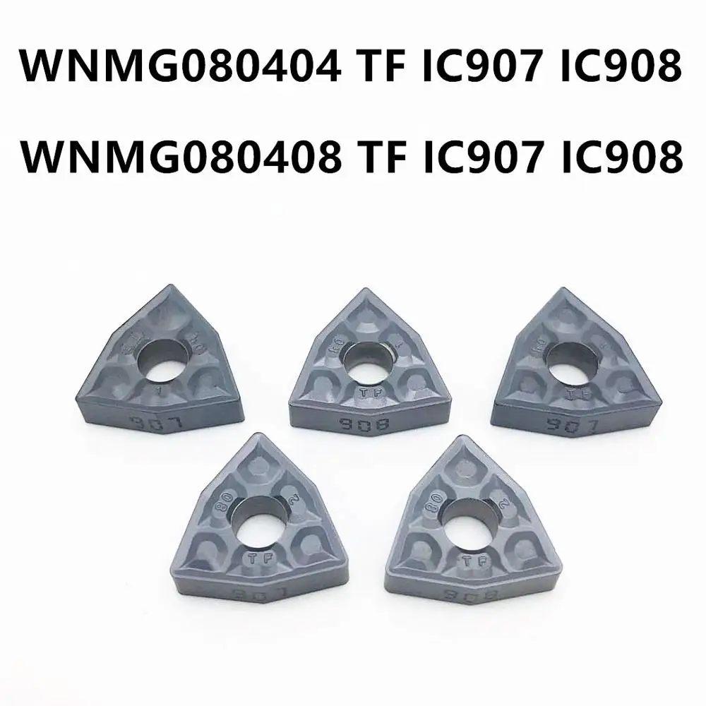 Inserto in metallo duro WNMG080408 TF IC907 IC908 WNMG080404 TF IC907 IC908 utensile per tornitura esterno inserto per tornitura WNMG 080408 CNCTokarnyy
