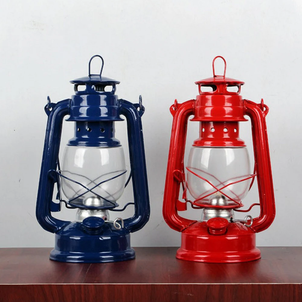 Kerosene Lamp Retro Classic Vintage Oil Lamp Lantern Portable Lights Adornment Kerosene Lanterns Lanterns Exquisite Decorative