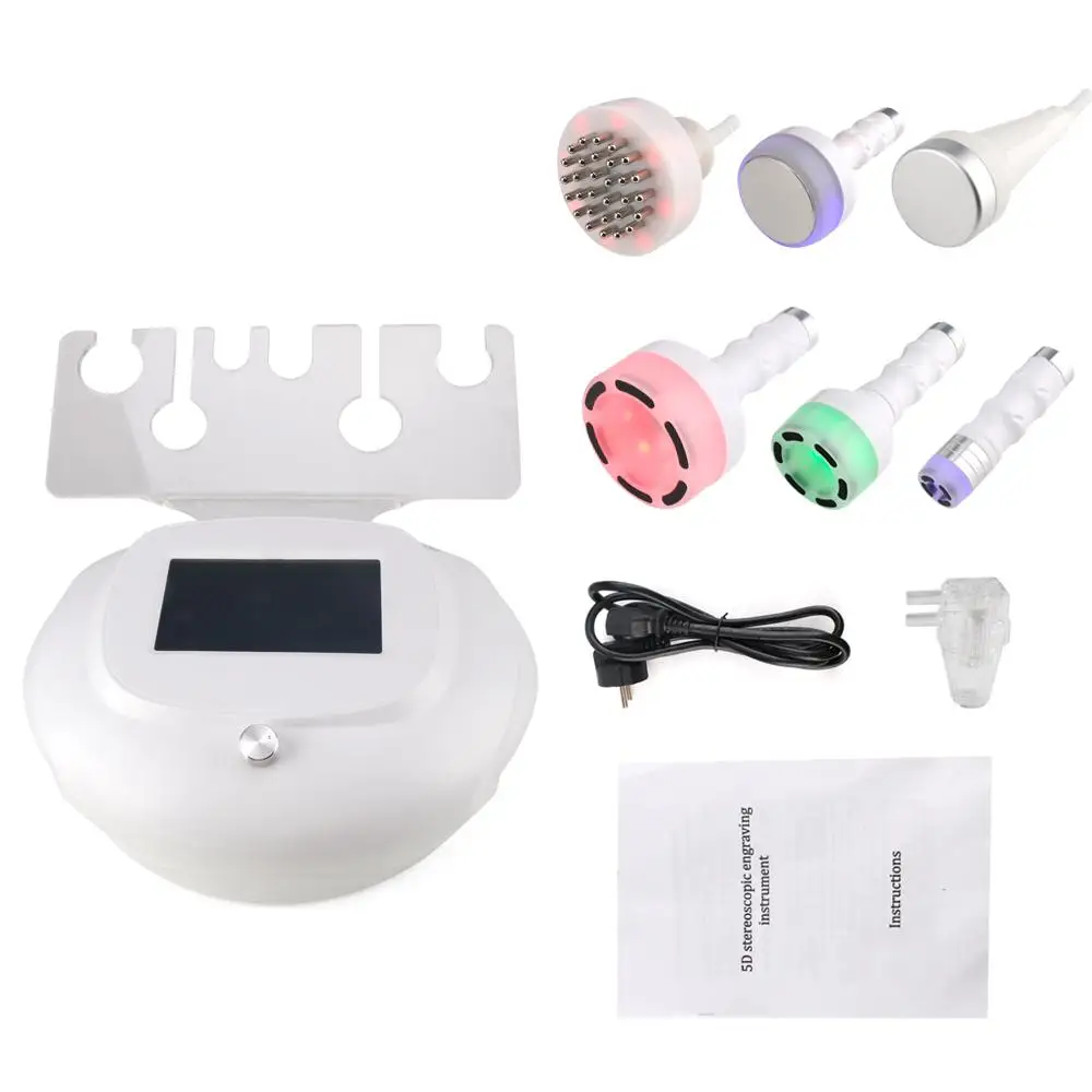 

6 in 1 Beauty slimming vacuum radio frequency 80K ultrasonic cavitation machine whole body massage skin muscle stimulato Equipme