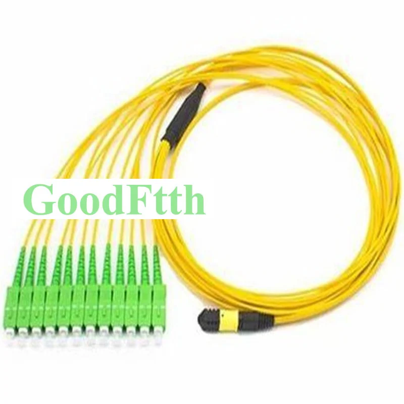 Premium Elite Fiber Patch Cord Female MPO-SC APC SM  12C GoodFtth 20m 25m 30m 35m 40m 50m 60m 70m 80m 100m