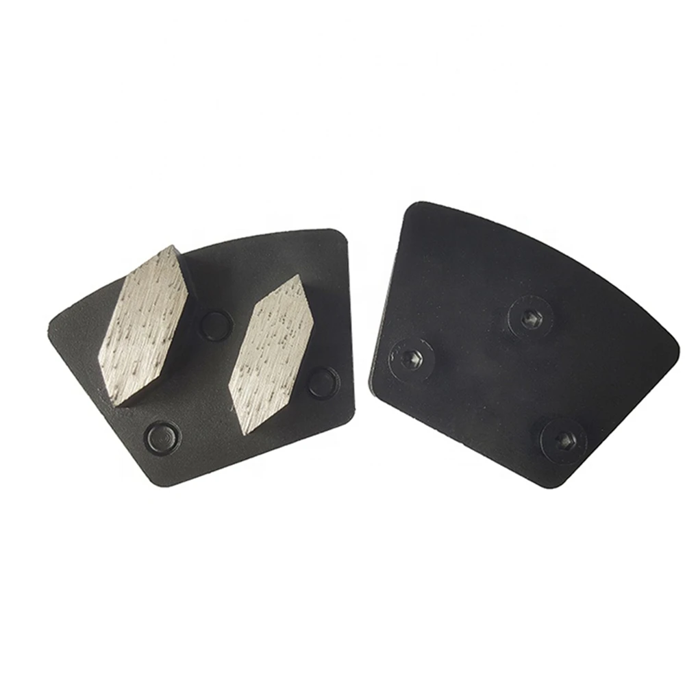 ASL40 Three Thread Holes Blastrac Trapezoid Grinding Disc Diamatic Metal Bond Grinding Pads for ASL Concrete Floor Grinder