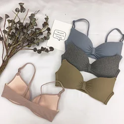 Push Up Bra Wire Free Bras For Women Sexy padded Bralette A B Cup Bra Female Brassiere Seamless Underwear Ladies Lingerie