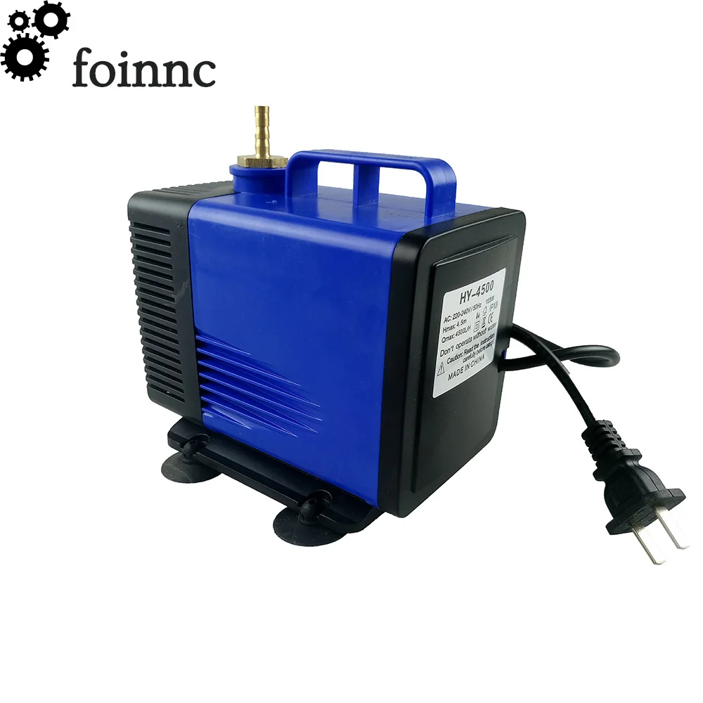 CNC 220V 105W Multifunctional submersible pump 4.5M 4500L/H for spindle Cooling on engraving cutting machine（Free 5m PU tube ）