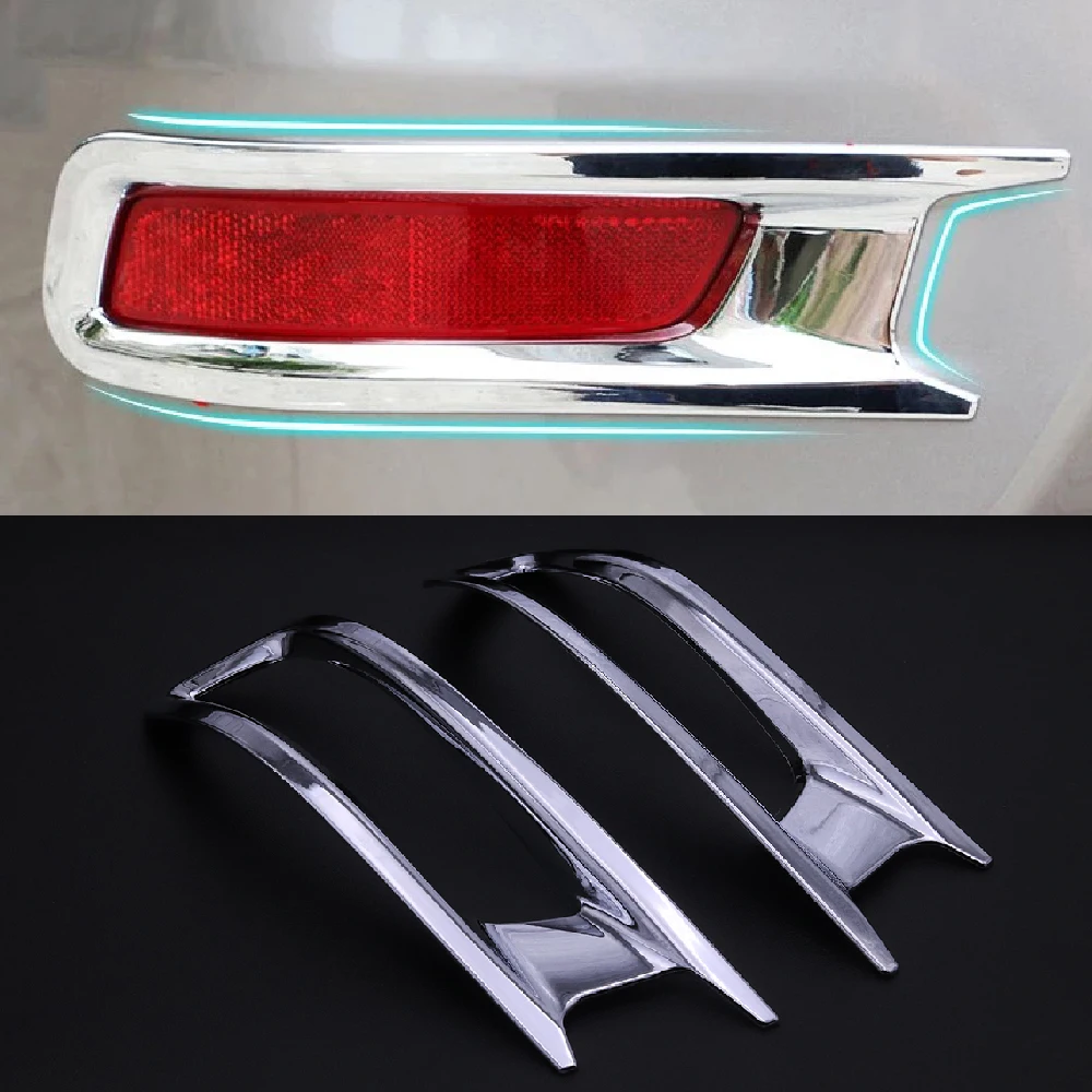 

2x Rear Tail Fog Light Lamp Cover Foglight Trim For Toyota Corolla 2014 2015 2016 2017 2018 Sports ABS Silver Bezel Accessories