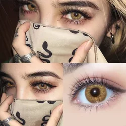 Bio-essence 2Pcs/Pair Color Contact Lenses With Diopters Contact Color Lens Eyes Prescription Lentille Yeux Myopia Yearly Beauty