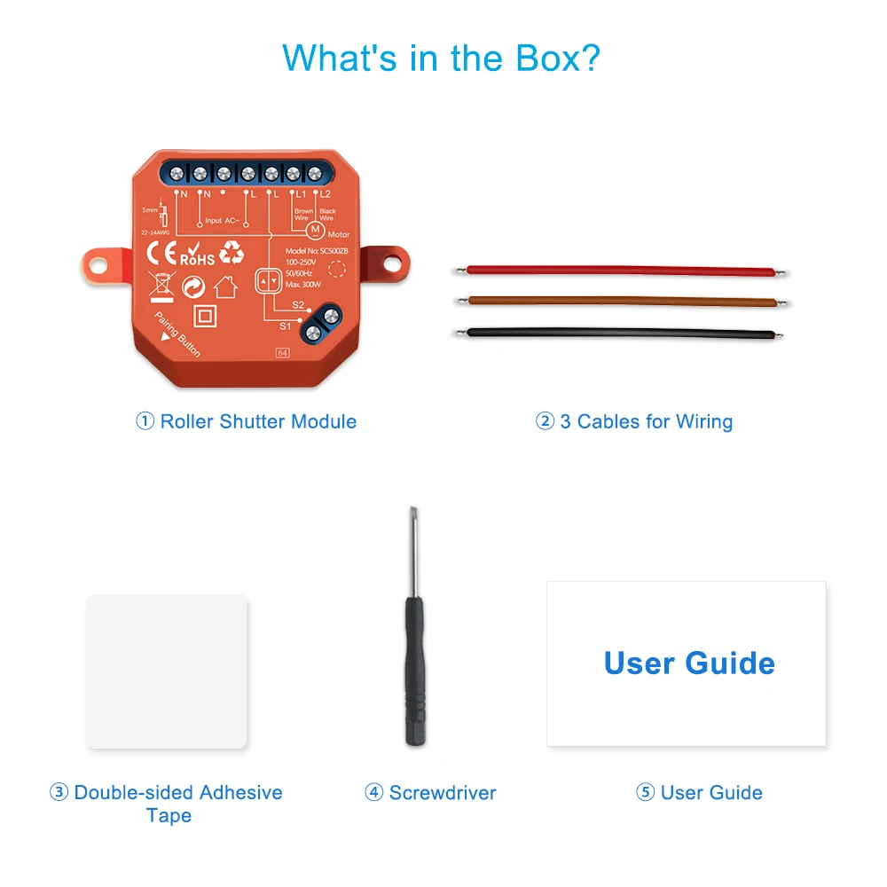 LoraTap-Módulo de interruptor de cortina inteligente ZigBee 3,0, Motor de persiana enrollable con Control por aplicación Alexa y Google Home