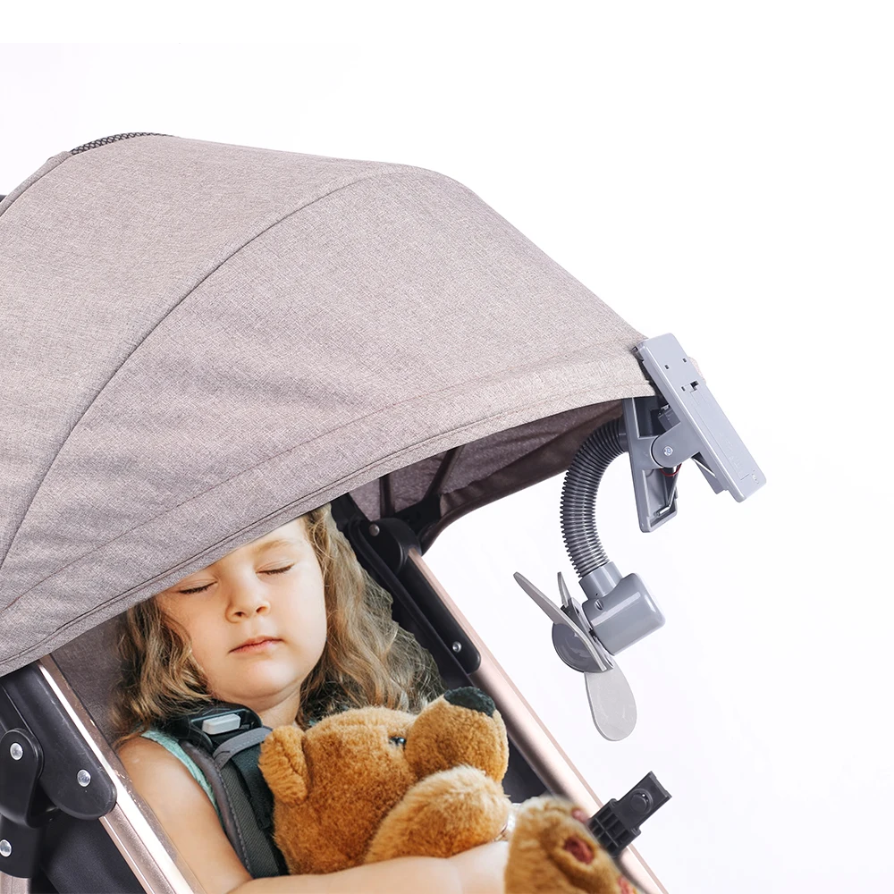 Leuke Draagbare Babybedje Wieg Clip Fan Wandelwagen Mini Fans Veiligheid Clip-On Ventilator Mute Luchtkoeler Voor Zomer gebruik Reizen Thuis Accessoire