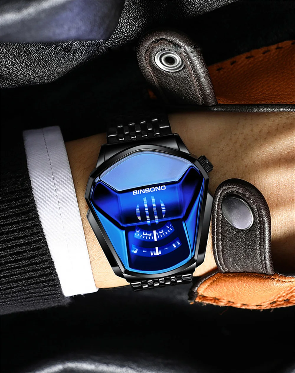 New Design Top Brand Luxury Men Sport Waterproof Watch 3D Glass Quartz Watches Man Clock Wristwatch Casual Chronograph Watch Men