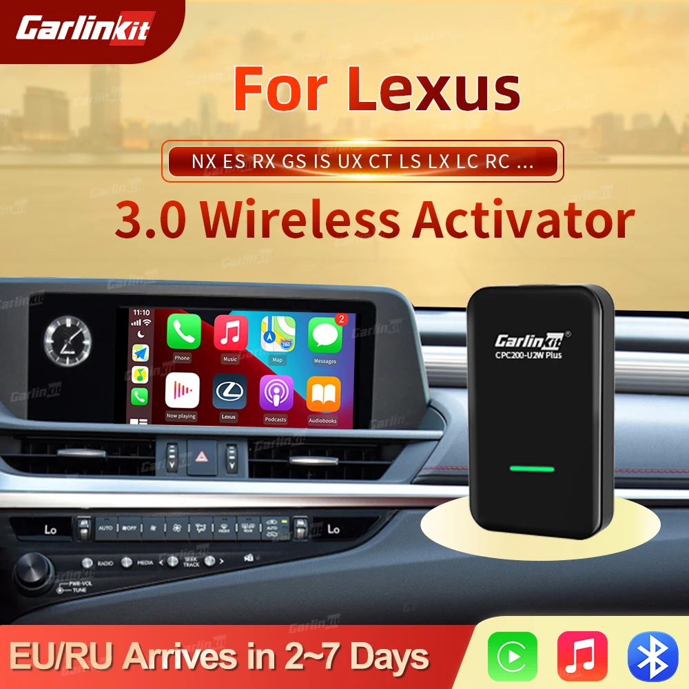 

Carlinkit 3.0 For Apple CarPlay Wireless Dongle USB For LEXUS ES IS NX RX CT LC RC Navigation Music Map Smart Box Player IOS 14