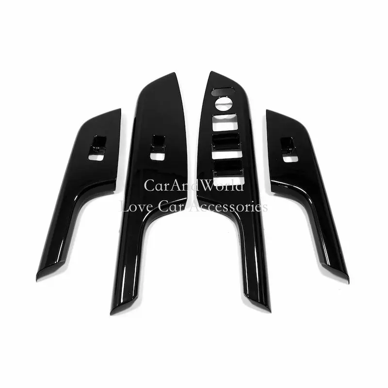 For Honda CR-V CRV 2012-2016 Interior Door Armrest Panel Cover Window Glass Lift Switch Button Decoration Trims Car Accessories