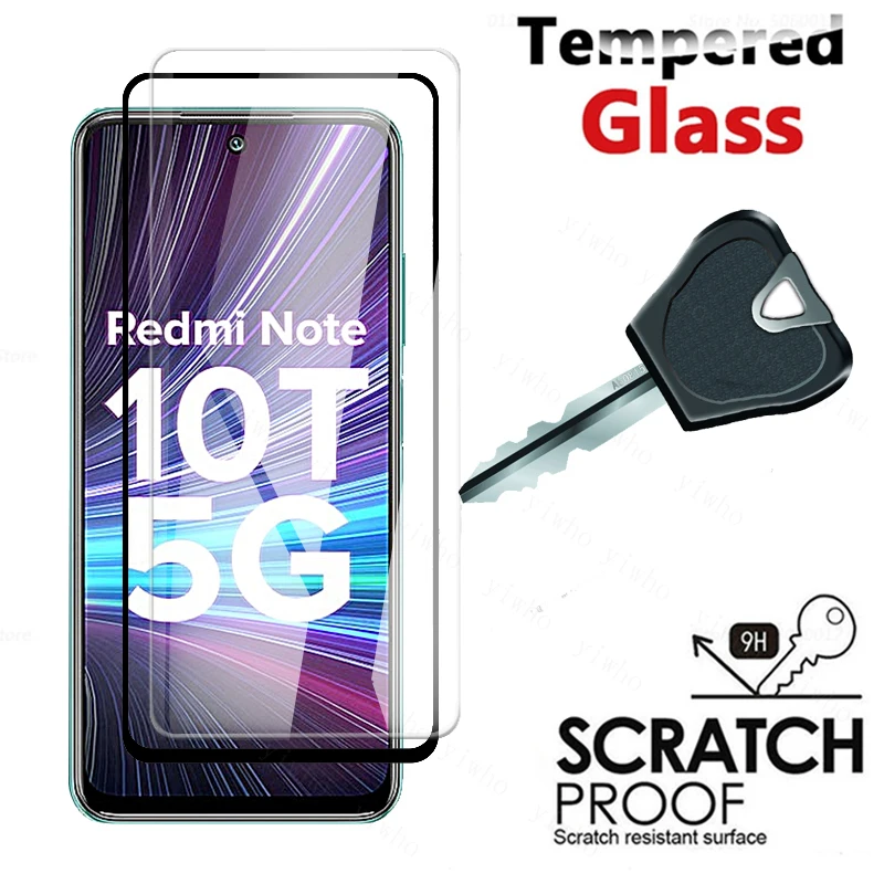ل شاومي Redmi نوت 10t الزجاج واقية ل شاومي Redmi نوت 10t حامي الشاشة ريدمي لا سلامة الزجاج 10s 10 9 8 برو ماكس T