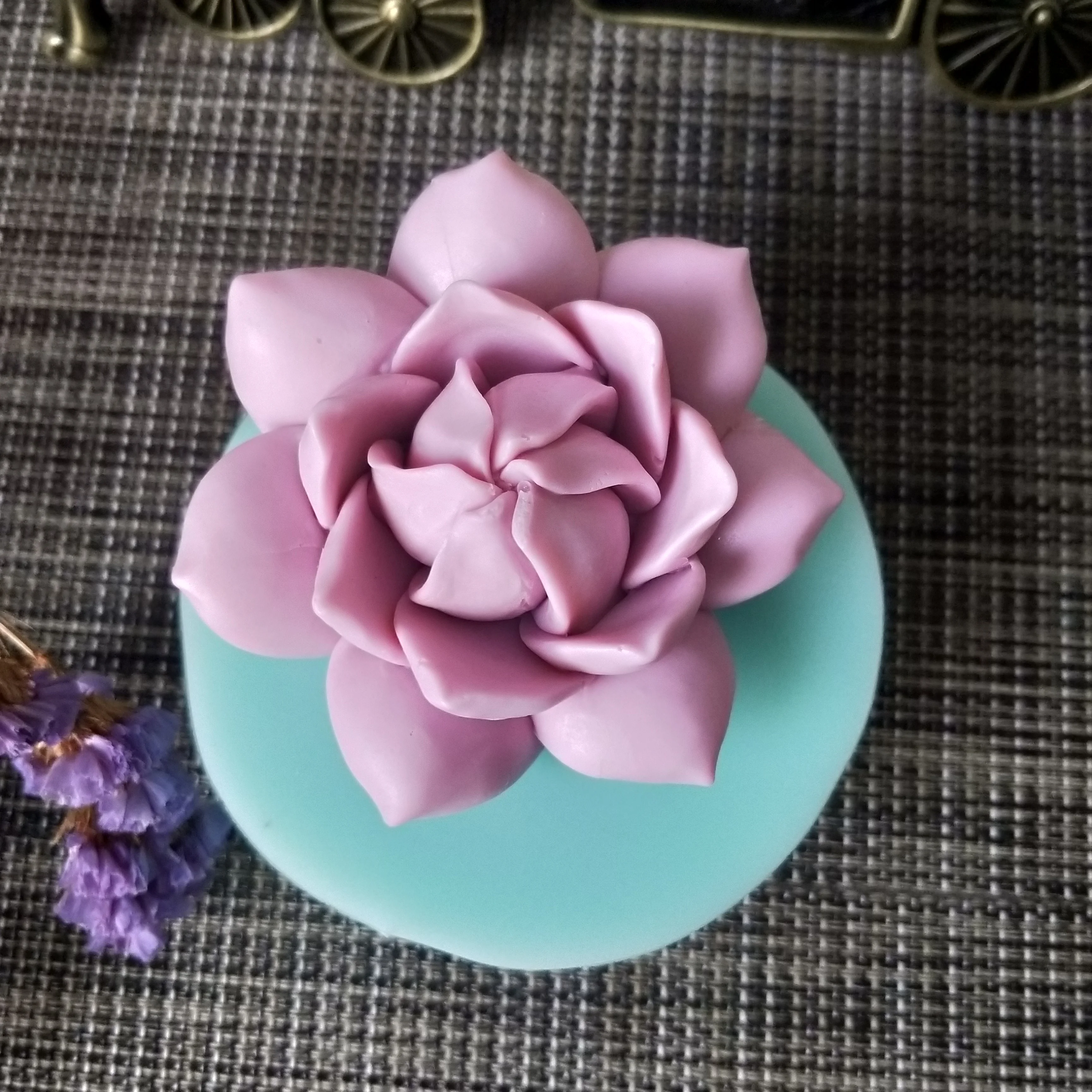 HC0111 PRZY 3D Flower Peony Rose Mould Silicone Soap Mold Candle Aroma Moulds Soap Making Mold Resin Clay Mould