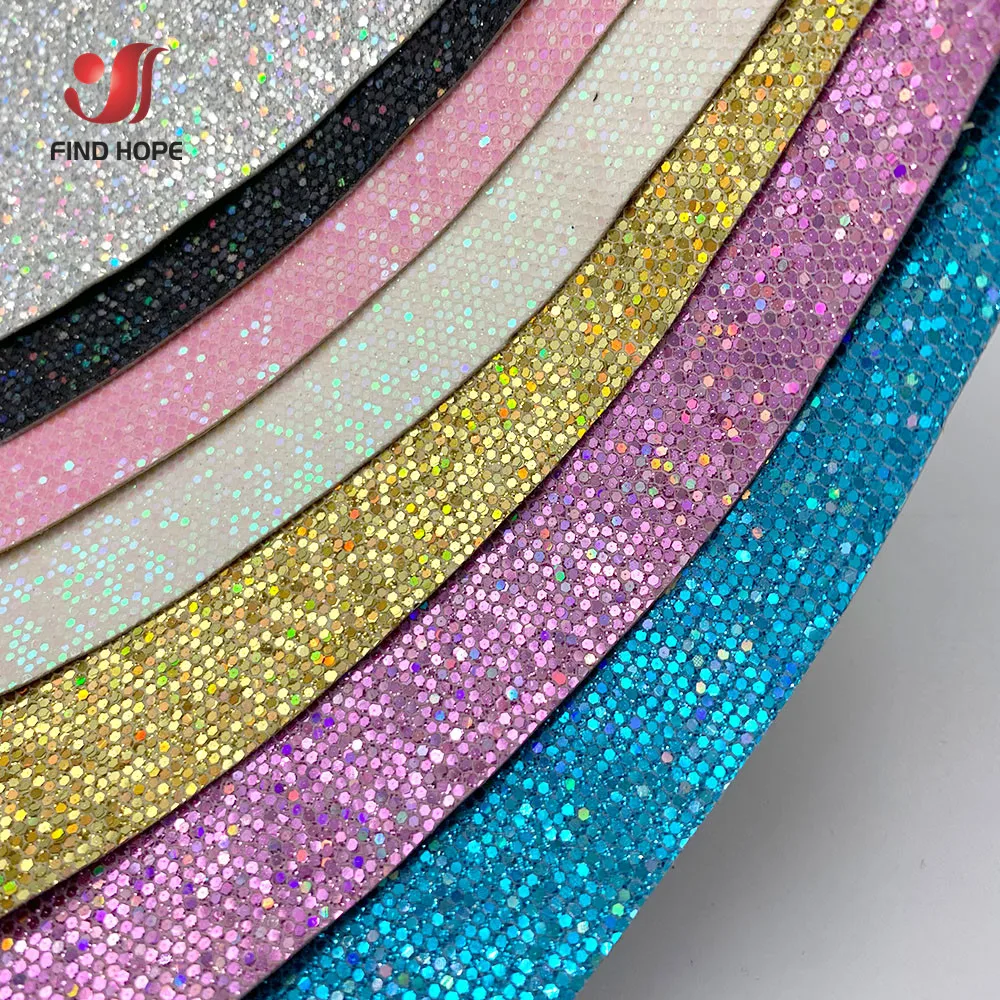 Self Adhesive Diamond Glitter PU Faux Leather Vinyl Sparkle For Craft Wallpaper Borders Bows Decor Material Handmade DIY