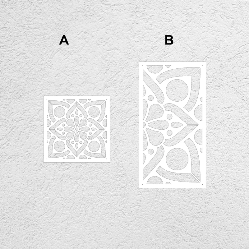 40cm - 80cm Stencil For Decor Wall Paint Painting Template Furniture Large Tradition Arabic African Ancient Ethnic Flower S216