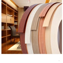 white Hot Melt PVC Furniture edge banding strip Protector tape adhesive veneer sheets for Cabinet Table Wood Surface Edging Deco