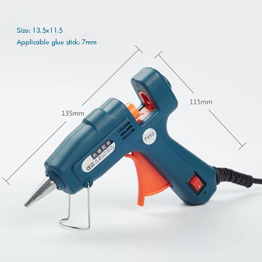 100-240V 20W Hot Melt Glue Gun Professional pistolet Mini For Metal/Wood Working Stick Paper Hairpin Home Repairs