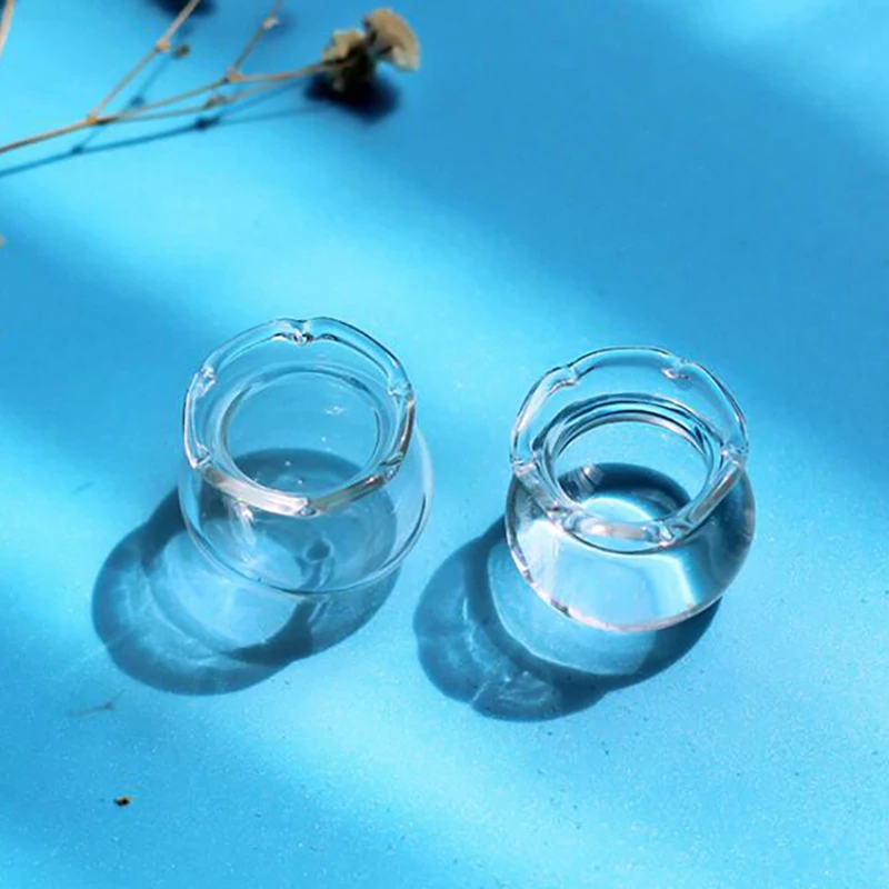 1PC Dollhouse Miniature Empty Glass Fish Tank Bowl Aquarium Doll House Home Ornament Decoration Cheap Wholesale
