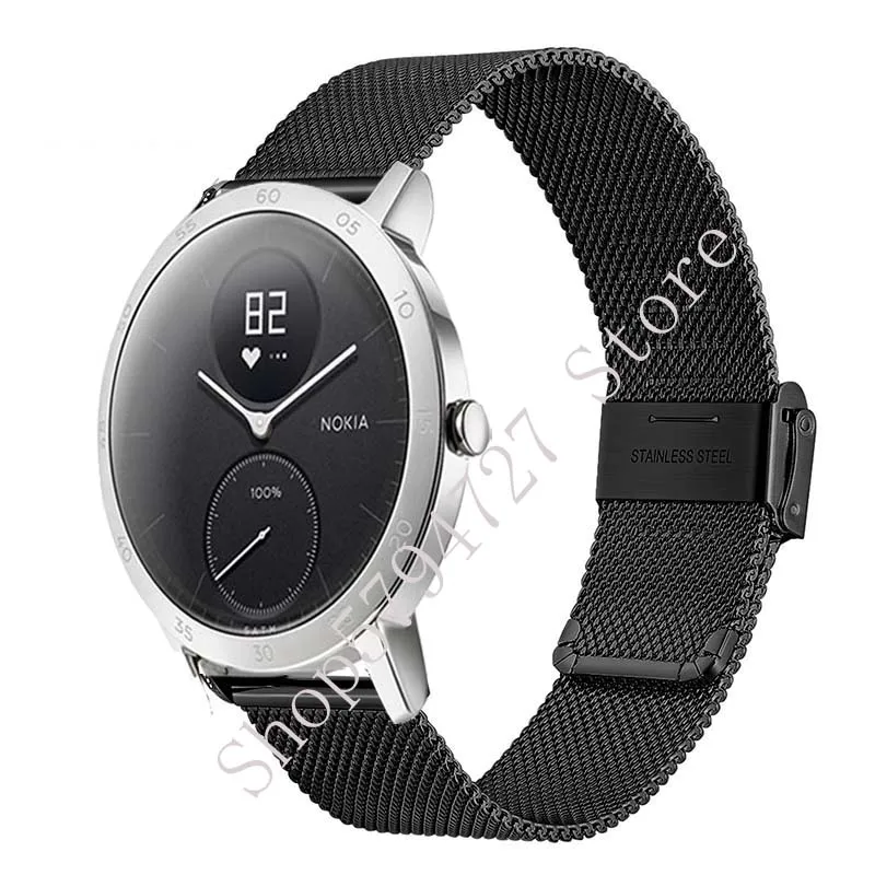 

Mesh Loop Strap For Withings Steel HR 36mm 40mm Withings Activite Pop Sapphire Watchband 18MM Bracelets Correa