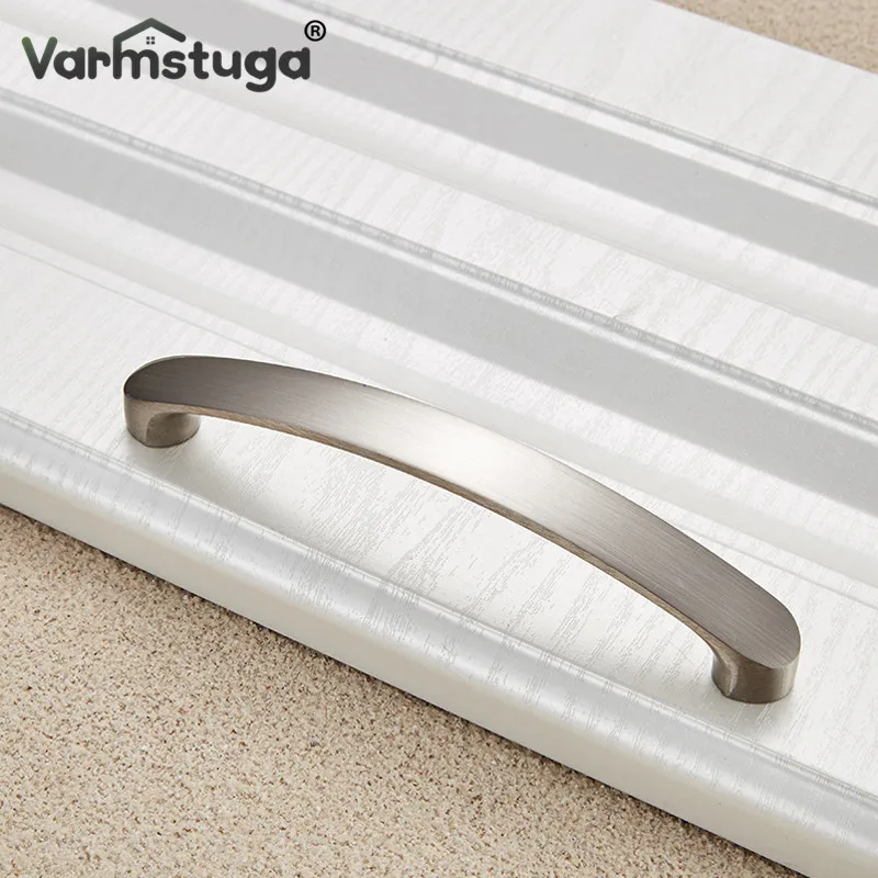 VARMSTUGA Cabinet Handles Knobs Aluminum Alloy Door Kitchen Knobs Brushed Cabinet Pulls Drawer Modern Furniture Handle Hardware