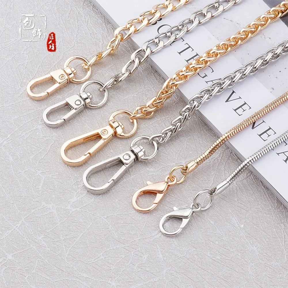 Bag Chain Single Buy Chain Accessories Single Shoulder Strap Bag Chain Messenger Belt Replacement Female Metal Bag Strap Gold