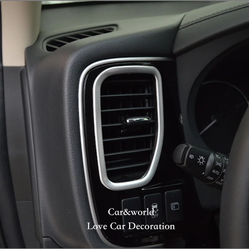 Car-Styling Accessories For Mitsubishi Outlander 2016-2021 Console Air Conditioning Outlet Cover Trim Auto Interior Decoration