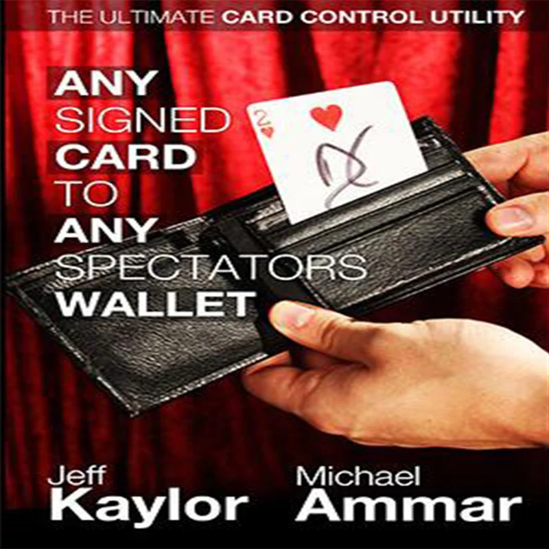 New item Any Card to Any Spectator\'s Wallet magic trick black color GIMMICK street close-up stage card props product 83232