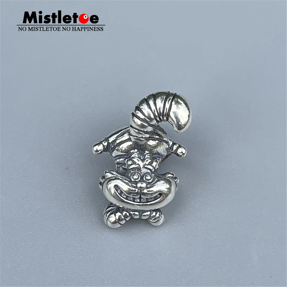 Mistletoe 925 Sterling Silver Cartoon Cat Charm Bead European Jewelry