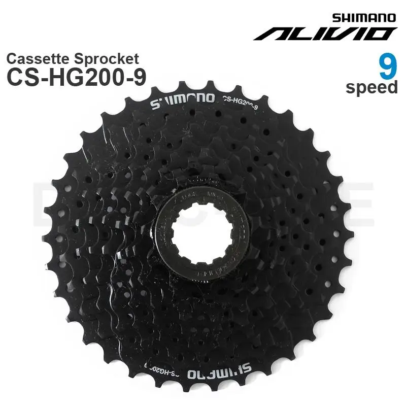 SHIMANO ALIVIO M4000 ALTUS CS-HG200-9 Cassette Sprocket Available in 11-32T, 11-34T and new 11-36T Original Parts